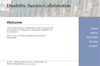 Disability Success Collaboration Screen Shot